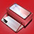 Luxury Aluminum Metal Frame Mirror Cover Case 360 Degrees T03 for Huawei P40 Lite 5G Red