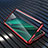 Luxury Aluminum Metal Frame Mirror Cover Case 360 Degrees T03 for Oppo R17 Pro Red