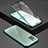 Luxury Aluminum Metal Frame Mirror Cover Case 360 Degrees T03 for Samsung Galaxy Note 20 5G Green