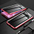 Luxury Aluminum Metal Frame Mirror Cover Case 360 Degrees T03 for Samsung Galaxy S10 Plus Red