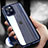 Luxury Aluminum Metal Frame Mirror Cover Case 360 Degrees T04 for Apple iPhone 12 Pro