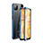 Luxury Aluminum Metal Frame Mirror Cover Case 360 Degrees T04 for Huawei Nova 6 SE Blue