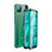 Luxury Aluminum Metal Frame Mirror Cover Case 360 Degrees T04 for Huawei Nova 7i Green