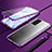 Luxury Aluminum Metal Frame Mirror Cover Case 360 Degrees T04 for Huawei P40 Pro+ Plus Purple