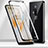 Luxury Aluminum Metal Frame Mirror Cover Case 360 Degrees T04 for OnePlus 8 Pro Black