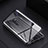 Luxury Aluminum Metal Frame Mirror Cover Case 360 Degrees T04 for Xiaomi Redmi Note 8 Pro Black