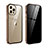Luxury Aluminum Metal Frame Mirror Cover Case 360 Degrees T05 for Apple iPhone 12 Pro Gold