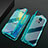Luxury Aluminum Metal Frame Mirror Cover Case 360 Degrees T05 for Huawei Mate 20 X 5G