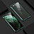 Luxury Aluminum Metal Frame Mirror Cover Case 360 Degrees T07 for Apple iPhone 11 Pro Green