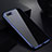 Luxury Aluminum Metal Frame Mirror Cover Case 360 Degrees T07 for Oppo RX17 Neo Blue
