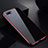 Luxury Aluminum Metal Frame Mirror Cover Case 360 Degrees T07 for Oppo RX17 Neo Red