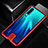 Luxury Aluminum Metal Frame Mirror Cover Case 360 Degrees T11 for Huawei P30 Red
