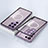 Luxury Aluminum Metal Frame Mirror Cover Case 360 Degrees with Mag-Safe Magnetic for Samsung Galaxy S21 Ultra 5G Purple