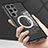 Luxury Aluminum Metal Frame Mirror Cover Case 360 Degrees with Mag-Safe Magnetic for Samsung Galaxy S24 Ultra 5G