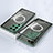 Luxury Aluminum Metal Frame Mirror Cover Case 360 Degrees with Mag-Safe Magnetic for Samsung Galaxy S24 Ultra 5G Green