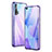 Luxury Aluminum Metal Frame Mirror Cover Case 360 Degrees Z01 for Huawei Nova 6 5G Purple