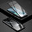 Luxury Aluminum Metal Frame Mirror Cover Case 360 Degrees Z01 for Huawei Nova 6 Black