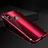 Luxury Aluminum Metal Frame Mirror Cover Case A01 for Apple iPhone X Red