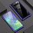 Luxury Aluminum Metal Frame Mirror Cover Case A01 for Samsung Galaxy S10 Blue