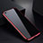 Luxury Aluminum Metal Frame Mirror Cover Case for Apple iPhone 6S Plus Red and Black