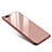 Luxury Aluminum Metal Frame Mirror Cover Case for Apple iPhone 8 Plus Rose Gold