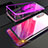 Luxury Aluminum Metal Frame Mirror Cover Case for Huawei Honor Magic 2 Purple