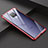 Luxury Aluminum Metal Frame Mirror Cover Case for Huawei Mate 20 X 5G Red