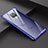 Luxury Aluminum Metal Frame Mirror Cover Case for Huawei Mate 20 X Blue