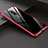 Luxury Aluminum Metal Frame Mirror Cover Case for OnePlus 6T Red