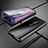 Luxury Aluminum Metal Frame Mirror Cover Case for OnePlus 7 Pro Black