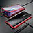 Luxury Aluminum Metal Frame Mirror Cover Case for OnePlus 7 Pro Red