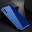 Luxury Aluminum Metal Frame Mirror Cover Case M01 for Huawei P20 Pro Blue