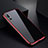 Luxury Aluminum Metal Frame Mirror Cover Case M01 for Huawei P20 Pro Red and Black