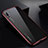 Luxury Aluminum Metal Frame Mirror Cover Case M01 for Huawei P20 Red