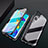 Luxury Aluminum Metal Frame Mirror Cover Case M02 for Huawei P30 Pro Black