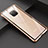 Luxury Aluminum Metal Frame Mirror Cover Case M03 for Huawei Mate 20 Pro Gold