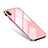Luxury Aluminum Metal Frame Mirror Cover Case S01 for Apple iPhone Xs Pink