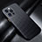 Luxury Carbon Fiber Twill Soft Case Cover for Apple iPhone 13 Pro Black