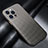 Luxury Carbon Fiber Twill Soft Case Cover for Apple iPhone 13 Pro Gray