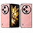 Luxury Leather Matte Finish and Plastic Back Cover Case BH1 for Oppo Find N3 5G Pink