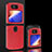 Luxury Leather Matte Finish and Plastic Back Cover Case BH2 for Motorola Moto RAZR (2022) 5G Red