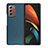 Luxury Leather Matte Finish and Plastic Back Cover Case BH2 for Samsung Galaxy Z Fold2 5G Green