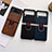 Luxury Leather Matte Finish and Plastic Back Cover Case C06 for Samsung Galaxy Z Flip4 5G