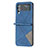 Luxury Leather Matte Finish and Plastic Back Cover Case for Samsung Galaxy Z Flip4 5G