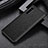Luxury Leather Matte Finish and Plastic Back Cover Case for Sony Xperia 10 III SOG04 Black