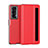 Luxury Leather Matte Finish and Plastic Back Cover Case GS6 for Huawei Honor Magic V2 Ultimate 5G Red