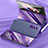 Luxury Leather Matte Finish and Plastic Back Cover Case L02 for Samsung Galaxy Z Fold4 5G Purple