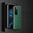 Luxury Leather Matte Finish and Plastic Back Cover Case R01 for Oppo Find N 5G Green