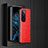 Luxury Leather Matte Finish and Plastic Back Cover Case R01 for Oppo Find N 5G Red
