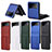 Luxury Leather Matte Finish and Plastic Back Cover Case R03 for Samsung Galaxy Z Flip3 5G